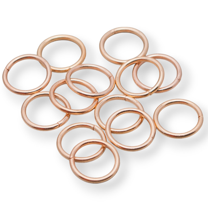 Open Steel Rings 0.8x8mm 50g Rose Gold