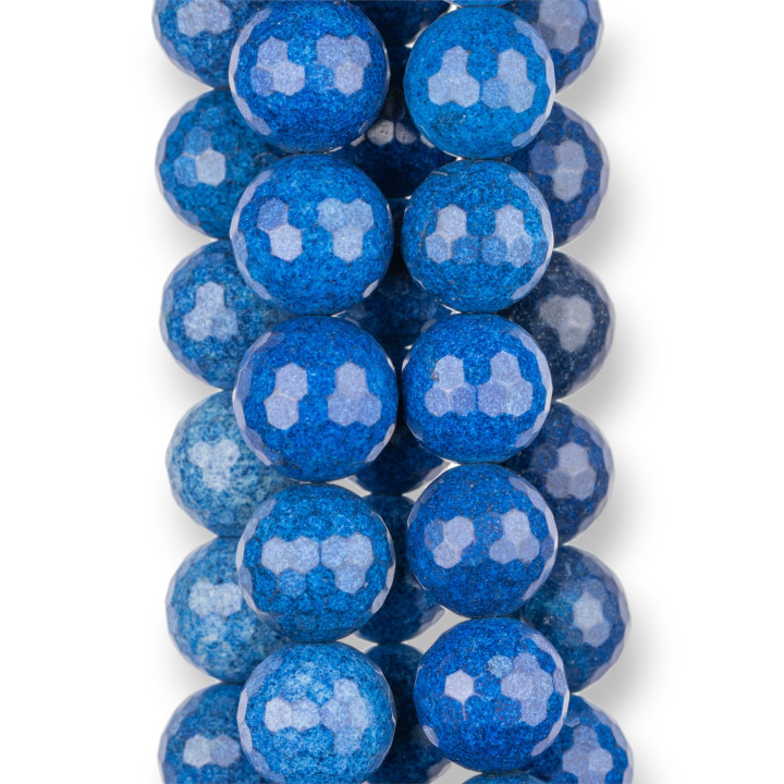 Jaspe Bleu Impérial Facetté 16mm