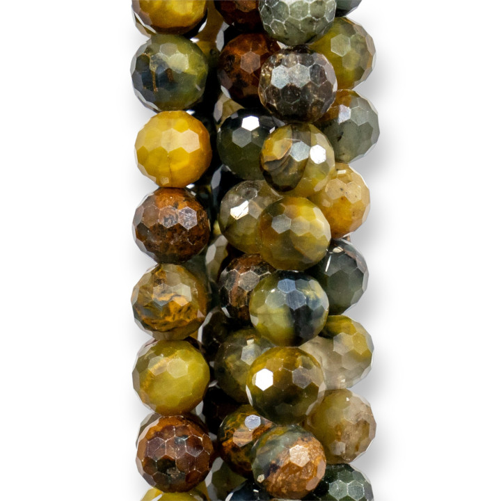 MachineCut Faceted Oceanic Jasper 8mm