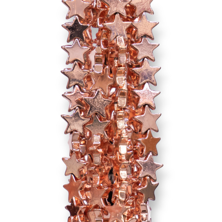 Etoile Plate Hématite 10mm Or Rose