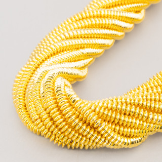 Ematite Rondelle Disco Liscio 6x1,5mm Oro 18k