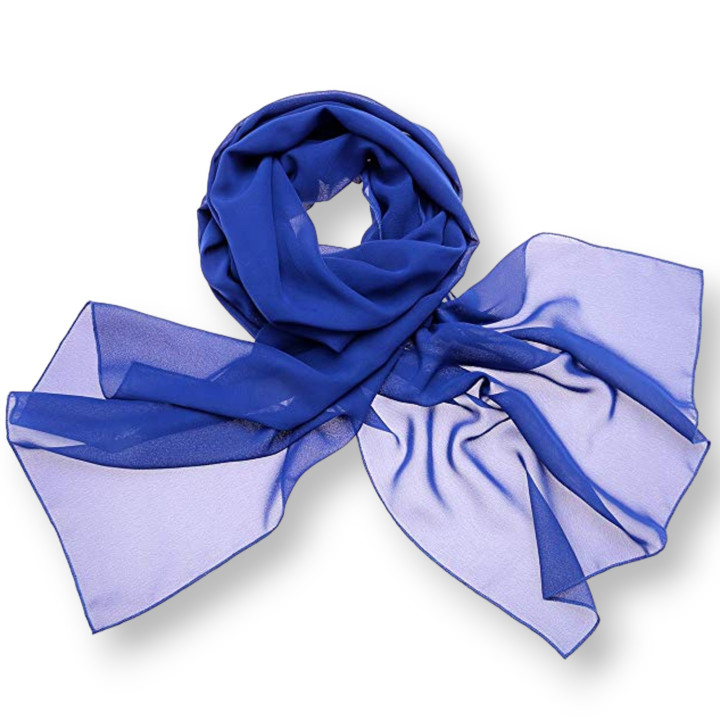 Foulard 90x180cm Silk Feeling 1pz Blu