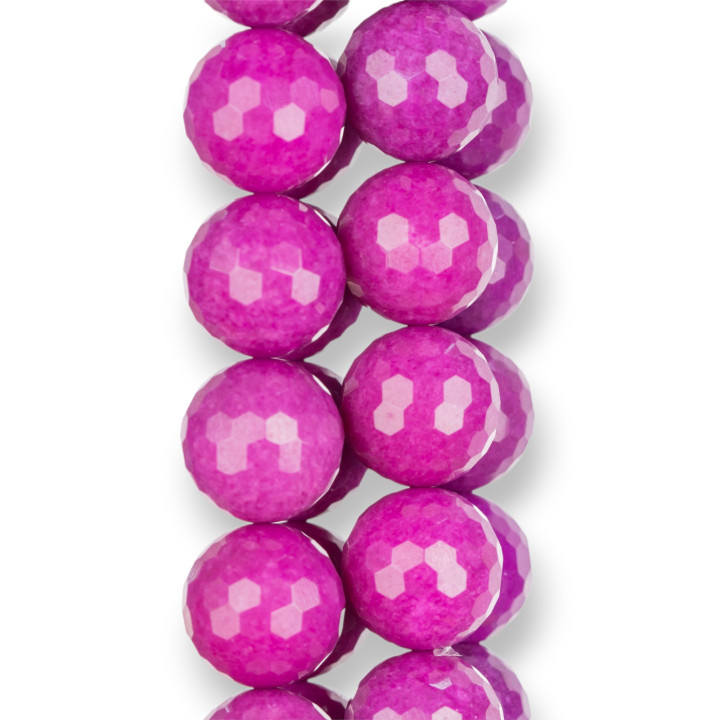 Jade Fushia Facette 18mm