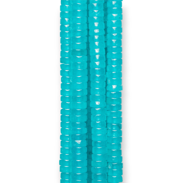 Τυρκουάζ Jade Smooth Tubular Washers 8x3mm