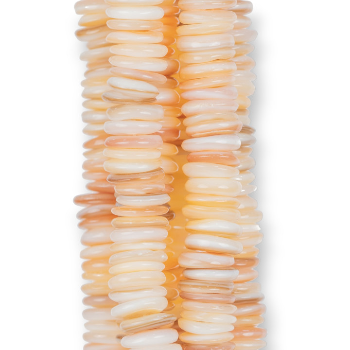 Nácar Cappuccino Rondelle Raw Disco 10mm MOD2