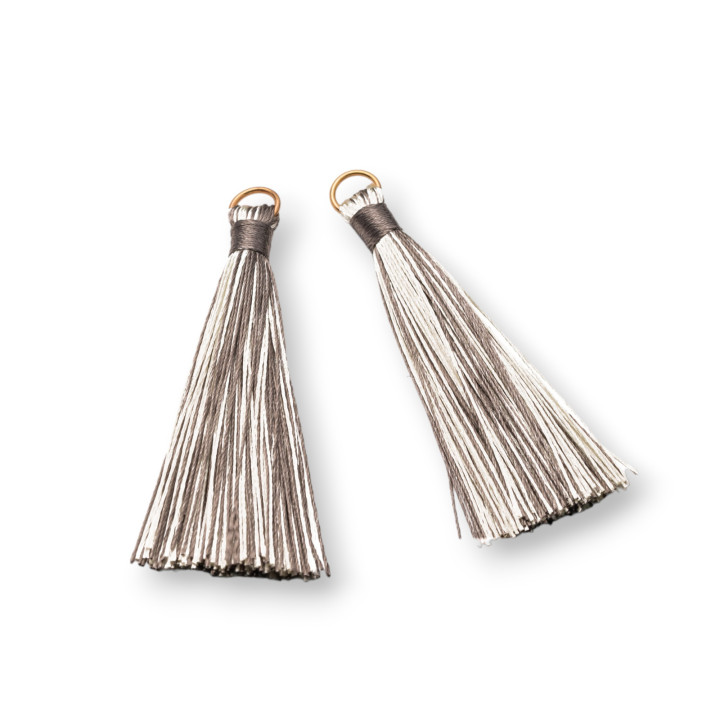 Nappine Con Anellino Di Ottone Dorato 10x80mm 20pz Grigio Mix