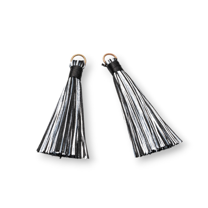 Nappine Con Anellino Di Ottone Dorato 10x80mm 20pz Nero Mix