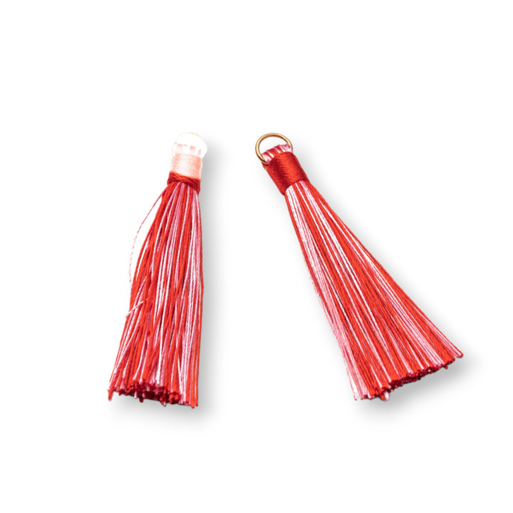 Borlas Con Anillo De Latón Dorado 10x80mm 20pz Red Mix