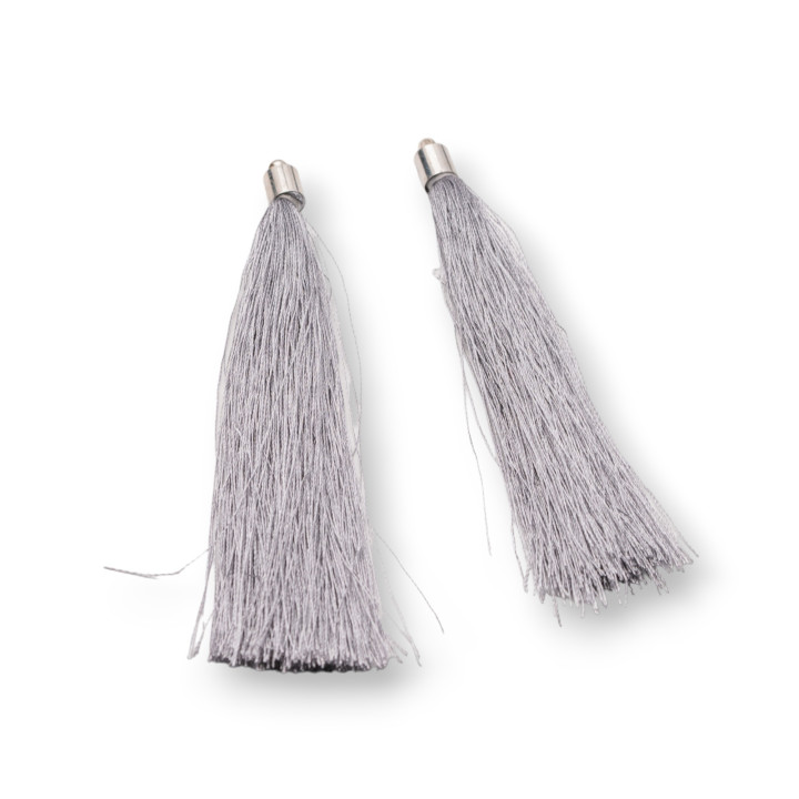 Nappine Con Coppetta Di Ottone 10cm 10pz Rodiato Grigio