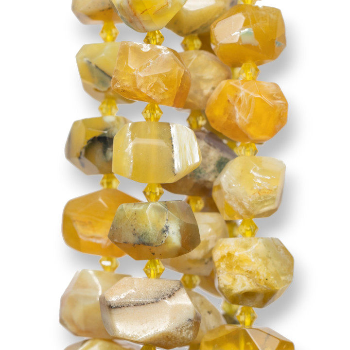 Κίτρινο Opal Stone Nuggets ακανόνιστων όψεων 18-20x12-15mm