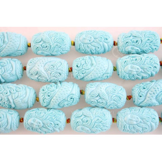 Canon Résine 15x25mm 12pcs Turquoise