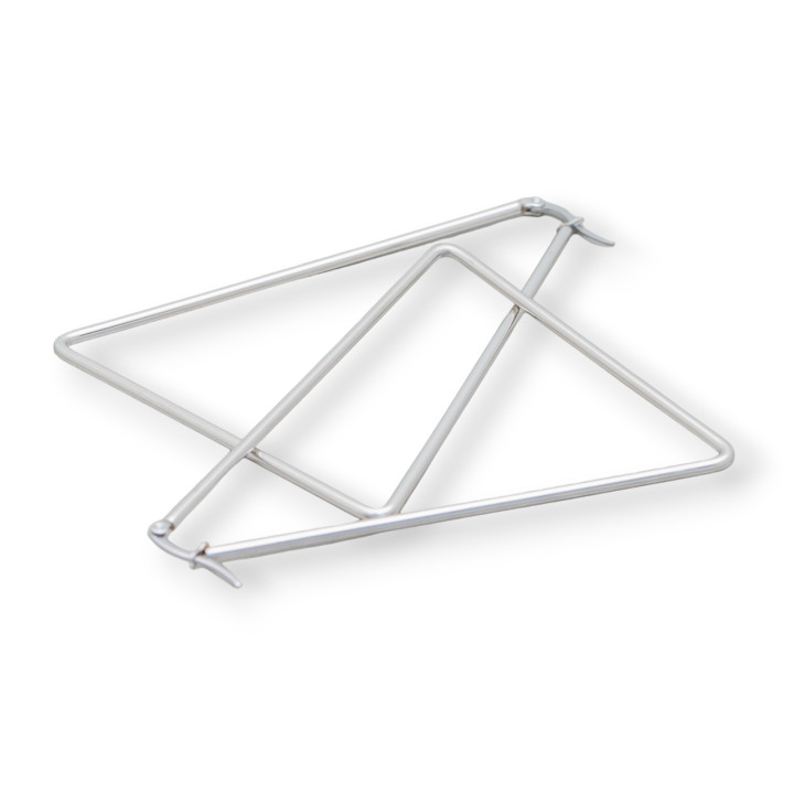 Smooth Steel Triangle Earrings 75mm 3 Pairs