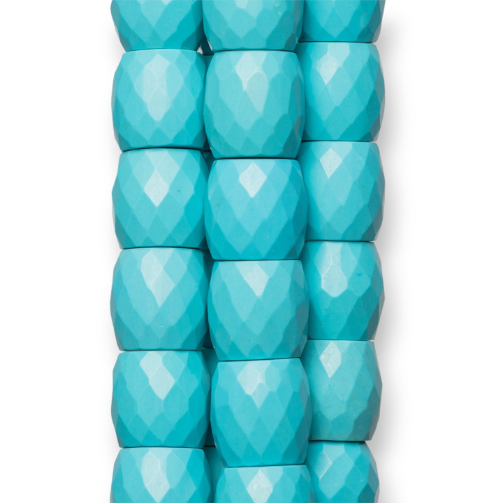 Corps Pâte Turquoise Facette 12x12mm