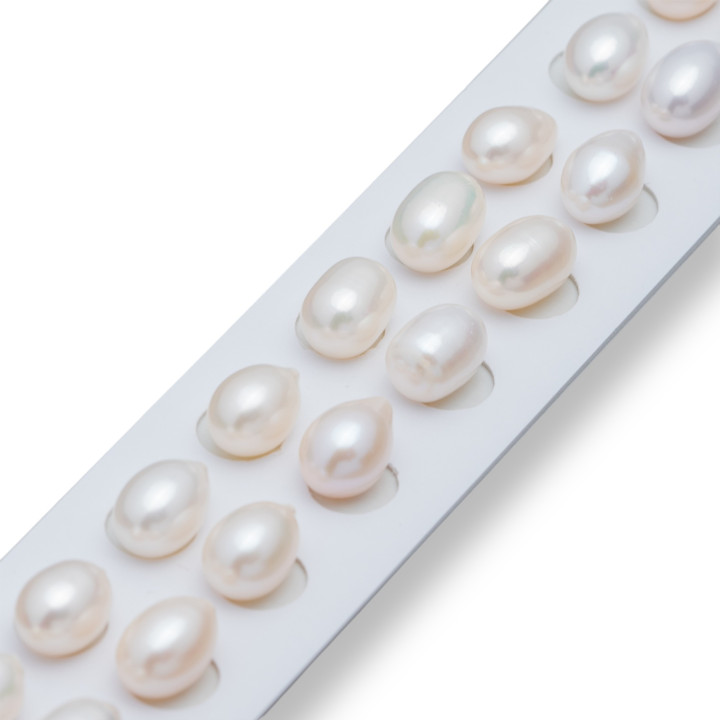 Cabujón River Pearls 1 Agujero Gota (YEO) 9,5-10,0x13,5mm 10Par