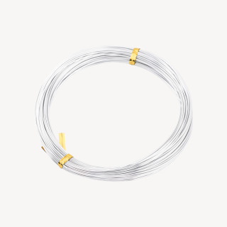 Alambre de aluminio moldeable Diámetro 1,0 mm 19 m Plata