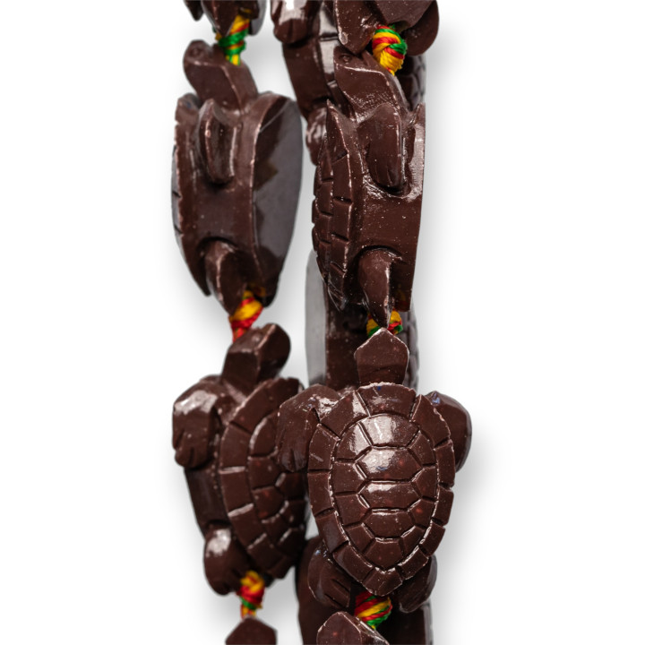 Turtle Wire Perles Résine 24x36x14mm 11pcs Marron