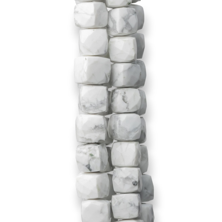 MachineCut Indian Stones Facettes Cube Fil 14-15cm Diamètre 8-10mm Aulite