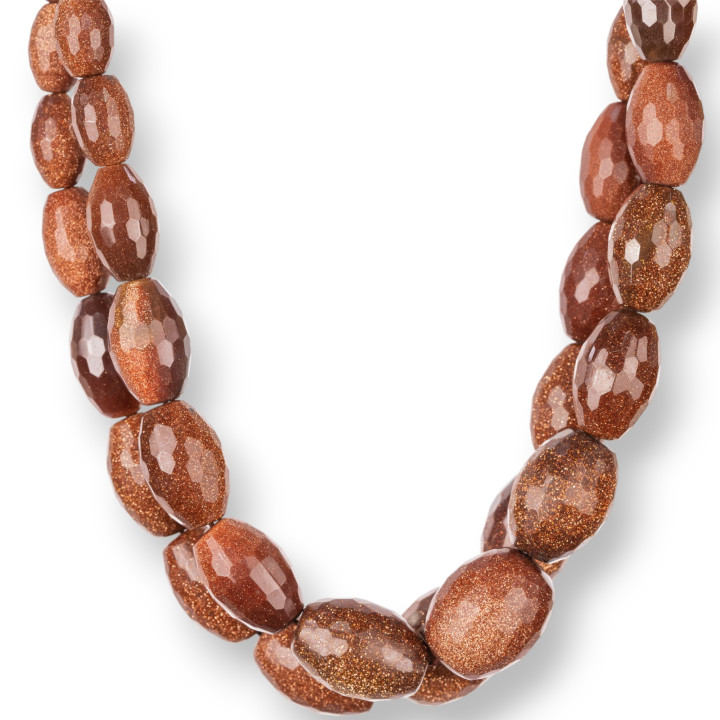 Sunstone Χρυσό Ρύζι Τριμμένο Faceted 09-18mm (47cm)