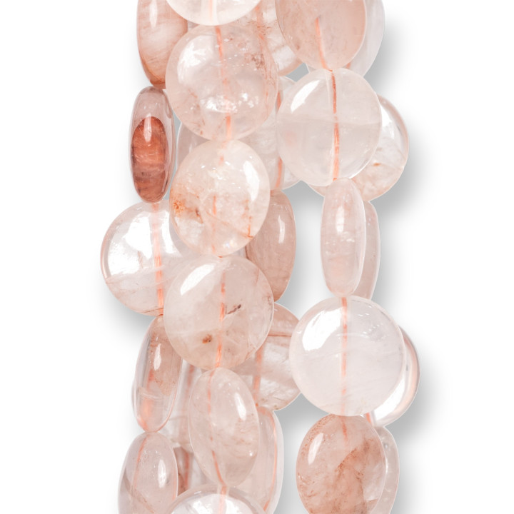 Poudre Quartz Rond Plat Lisse 16mm