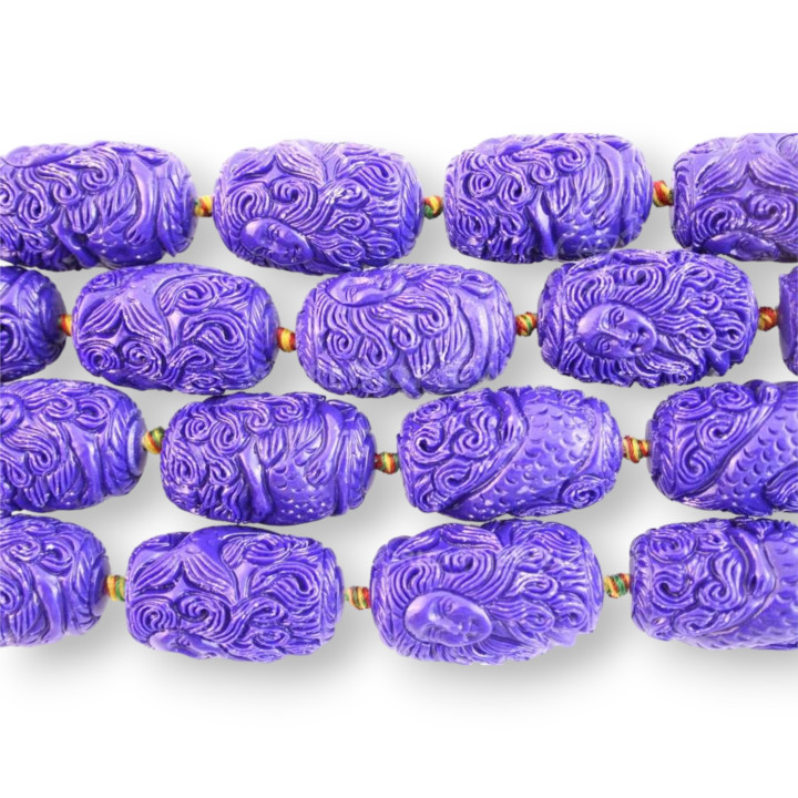 Barril Resina 20x30mm 10pcs Azul