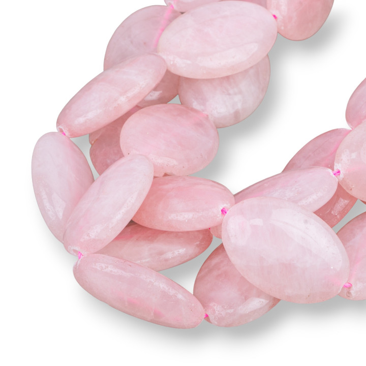 Cuarzo Rosa Oval Plano 20x30mm