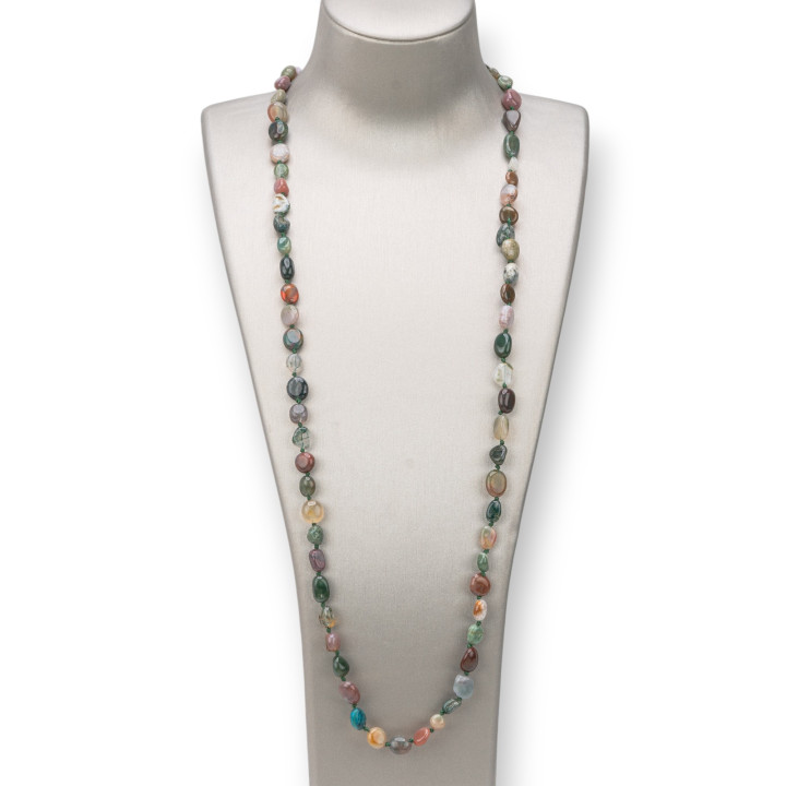 Charleston Necklace: Elegance and Style with Semi-precious Stones 8x10mm - Acquis