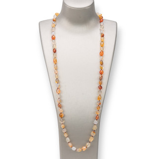 Collier de pierres précieuses Charlestone 8x10mm - Élégance et style | Monde de