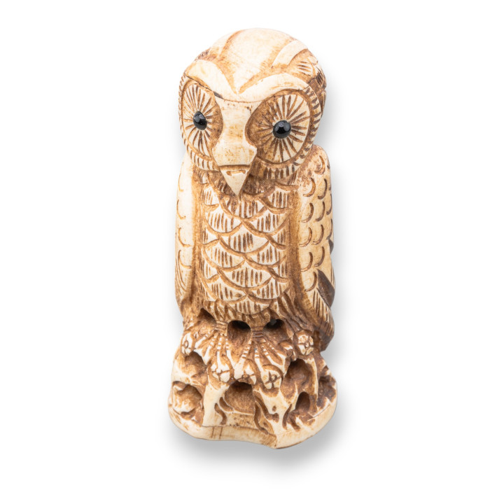 Oggettistica Netsuke di Osso Inciso a Mano 1pz