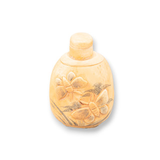 Oggettistica Netsuke di Osso Inciso a Mano 1pz 40x65mm