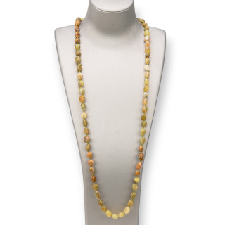 Collier Charlestone : Élégance et Charme avec Pierres Semi-précieuses 8x10mm - Aqua