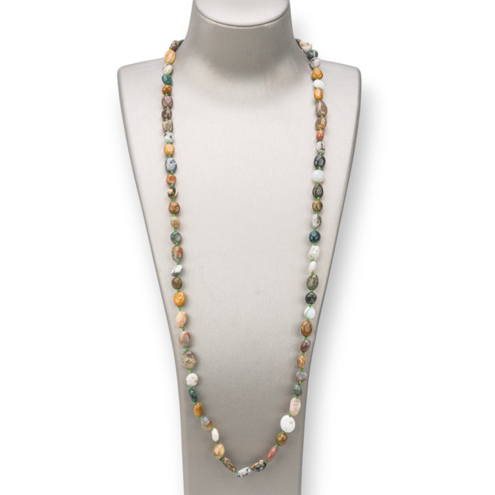 Collar Charleston Piedras Semipreciosas Piedra Rodada - Elegancia y Estilo para