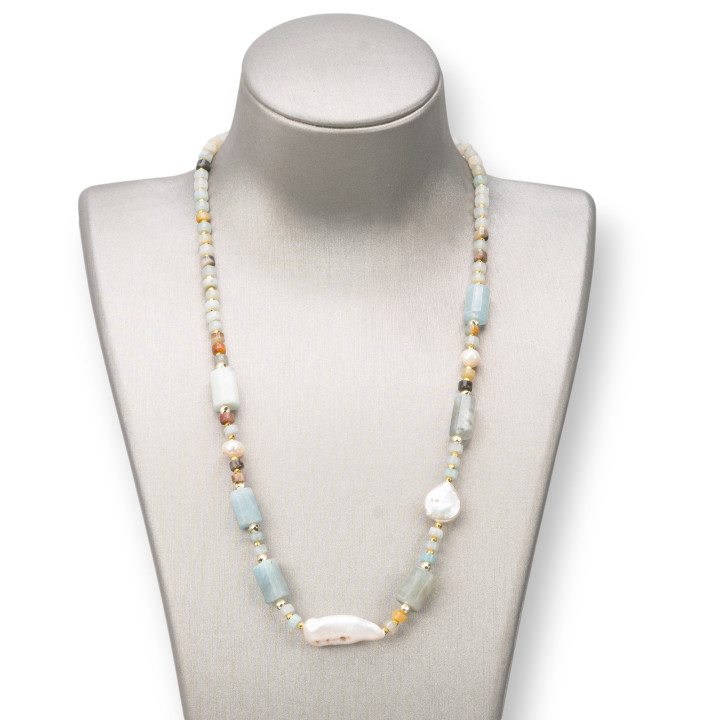 Collier de pierres semi-précieuses, perles et hématite - Élégance et Style | Monde ou