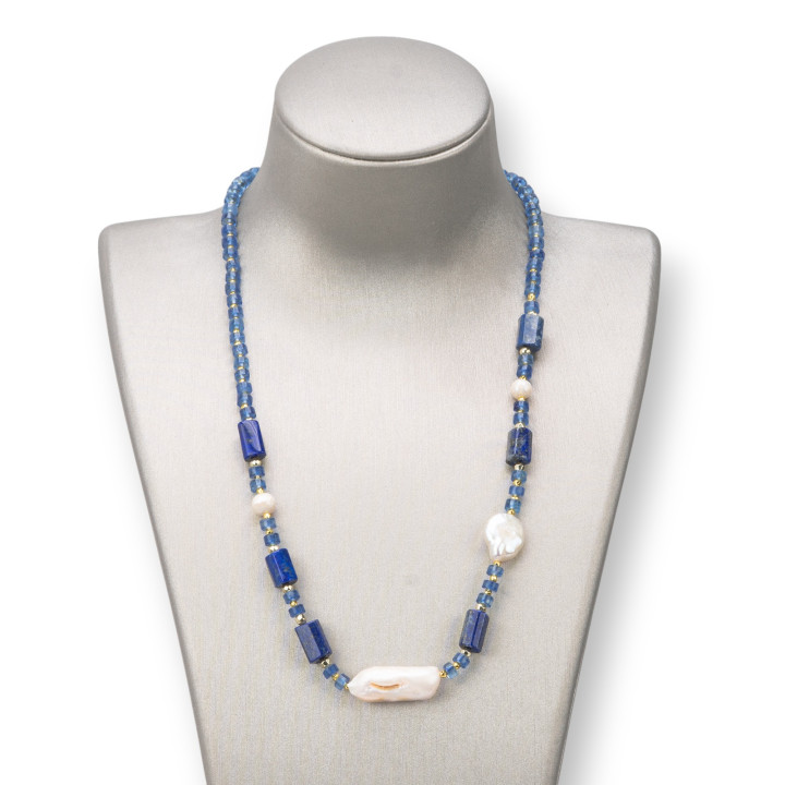 Collar de piedras semipreciosas, perlas y hematites - Elegancia y Estilo | mundo o