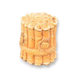 Oggettistica Netsuke di Osso Inciso a Mano 1pz