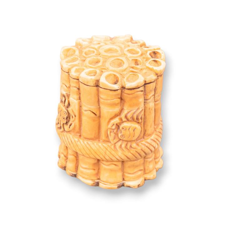 Oggettistica Netsuke di Osso Inciso a Mano 1pz