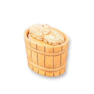 Oggettistica Netsuke di Osso Inciso a Mano 1pz 45mm