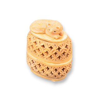 Hand-Engraved Bone Netsuke Objects 1pc 45x60mm