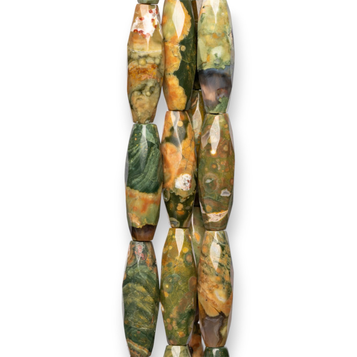 Arroz Facetado Riolita 10x30mm