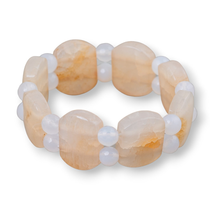 Bracelet Barre Agate Lisse 24mm