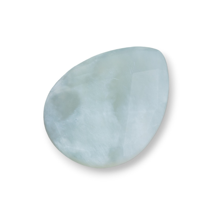 Komponente Cabochon Big Drop facettiert 30x40mm 1pc New Jade