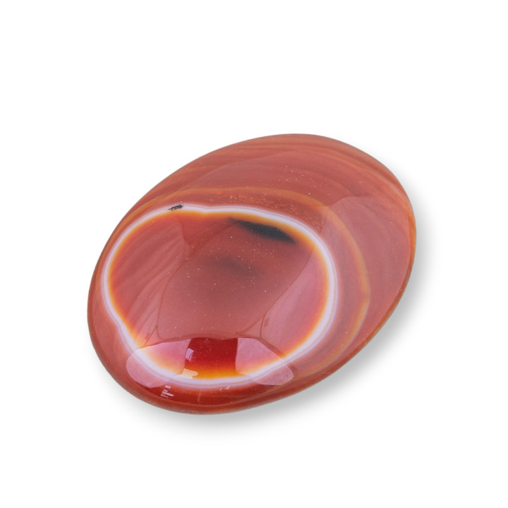 Componente Cabujón Oval Grande 30x40mm 2 Piezas Ágata Roja