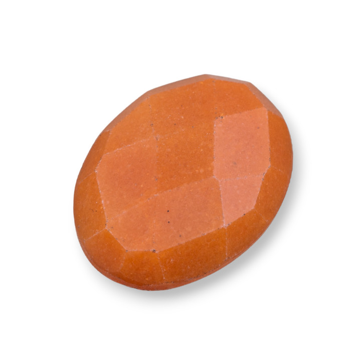 Componente Cabochon Grande Ovale Sfaccettato 30x40mm 1pz Eosite