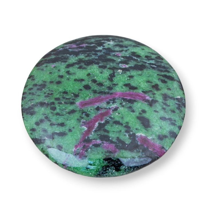 Composant Cabochon Rond Lisse Rubizoisite 58mm 1pc