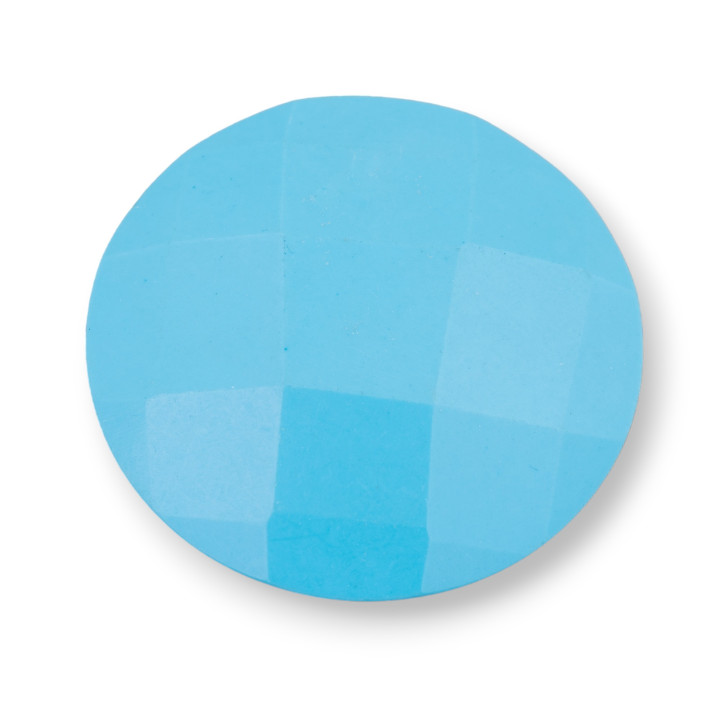 Μεγάλη στρογγυλή όψη Cabochon Component 40mm 1τμχ Τυρκουάζ πάστα