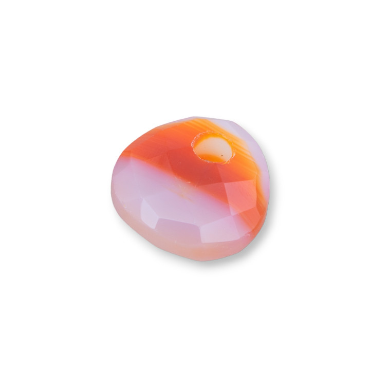 Creole Triangle Faceted Plectrum Component 25mm Πάχος 12mm 3τμχ Carnelian