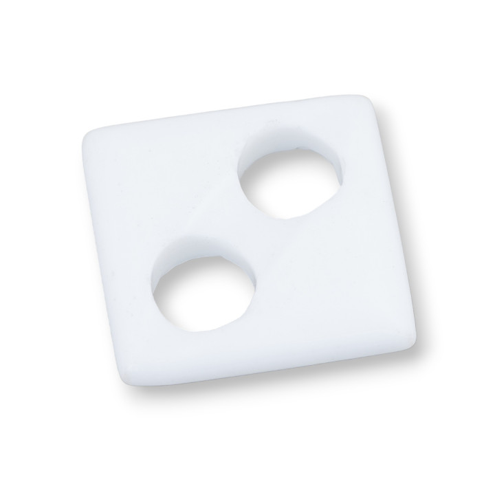Creole Square Component 35mm 2pcs White Agate