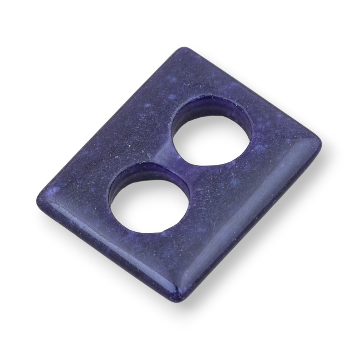 Creole Rectangle Component 32x40mm 2τμχ Purple Jade