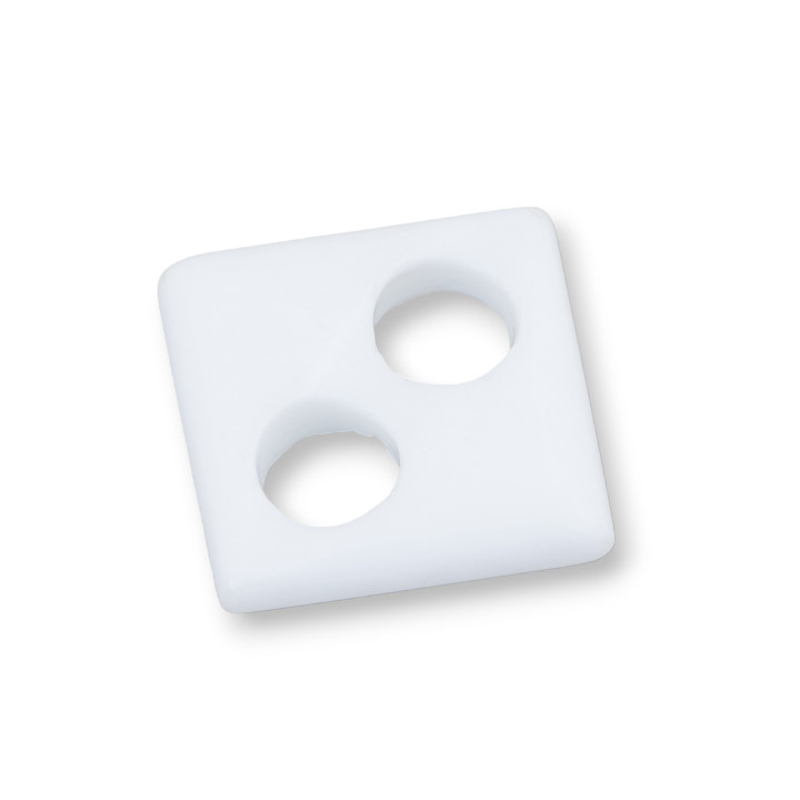 Componente Creola Quadrato 30mm 3pz Agata Bianca