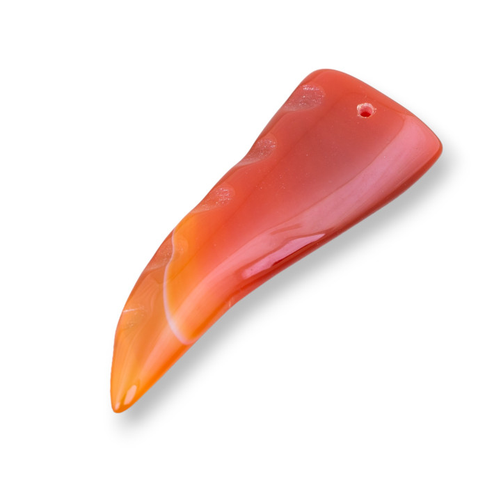 Κρεμαστό Εξάρτημα Cornetto 24x65mm 2τμχ Carnelian
