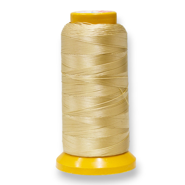 Fil De Coton En Nylon Pour Enfiler Des Perles Et Des Pierres Avec Des Noeuds 100mt 1pc Beige